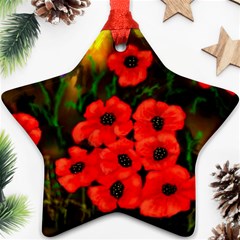  Poppies   by Ave Hurley ~ ArtRave.com Star Ornament (Two Sides) from ArtsNow.com Back