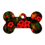  Poppies   by Ave Hurley ~ ArtRave.com Dog Tag Bone (One Side)
