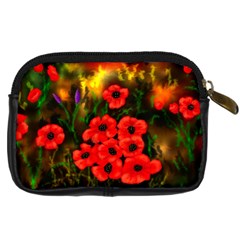 Poppies   by Ave Hurley ~ ArtRave.com Digital Camera Leather Case from ArtsNow.com Back