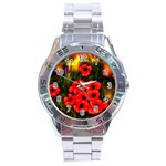  Poppies   by Ave Hurley ~ ArtRave.com Stainless Steel Analogue Men’s Watch