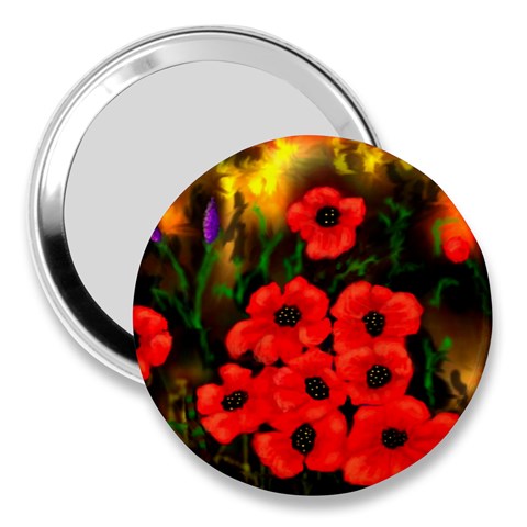  Poppies   by Ave Hurley ~ ArtRave.com 3  Handbag Mirror from ArtsNow.com Front