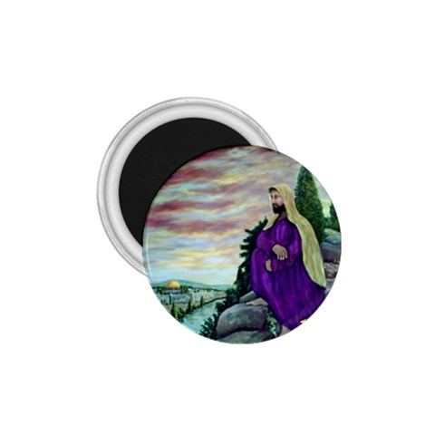 Jesus Overlooking Jerusalem Ave Hurley Ah 001 156 1.75  Magnet from ArtsNow.com Front