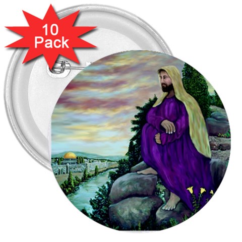 Jesus Overlooking Jerusalem by Ave Hurley Front