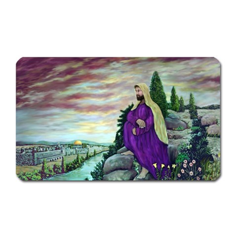 Jesus Overlooking Jerusalem Ave Hurley Ah 001 156 Magnet (Rectangular) from ArtsNow.com Front