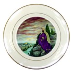 Jesus Overlooking Jerusalem-by AveHurley of ArtRevu - Porcelain Plate