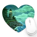Jerry s Lighthouse by Ave Hurley - Mousepad (Heart)