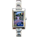 My Garden By Ave Hurley Ah 001 163 Original 1 45mg Rectangular Italian Charm Watch