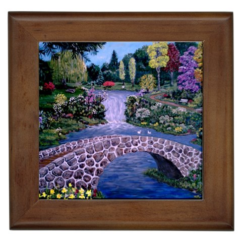 My Garden By Ave Hurley Ah 001 163 Original 1 45mg Framed Tile from ArtsNow.com Front