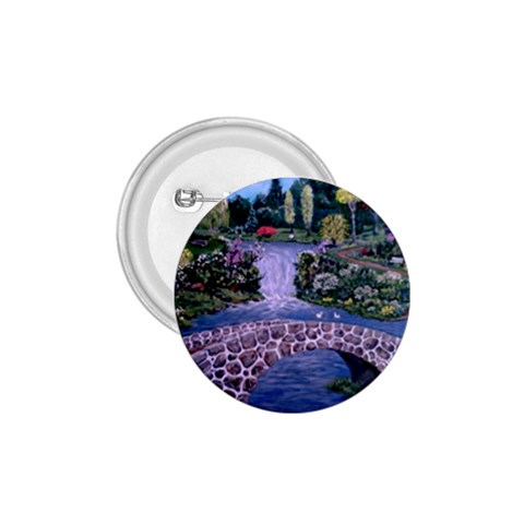 My Garden By Ave Hurley Ah 001 163 Original 1 45mg 1.75  Button from ArtsNow.com Front