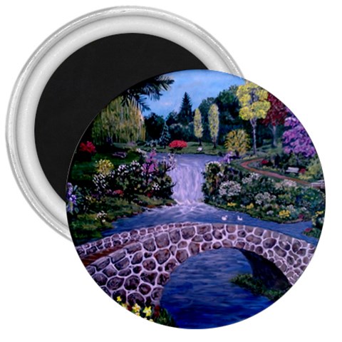 My Garden By Ave Hurley Ah 001 163 Original 1 45mg 3  Magnet from ArtsNow.com Front