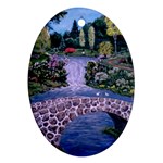 My Garden By Ave Hurley Ah 001 163 Original 1 45mg Ornament (Oval)
