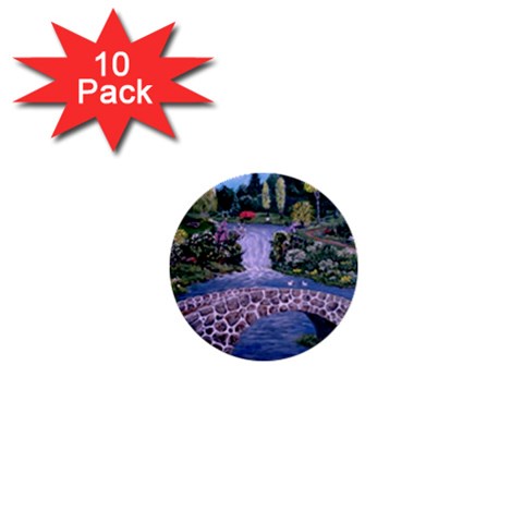 My Garden By Ave Hurley Ah 001 163 Original 1 45mg 1  Mini Button (10 pack)  from ArtsNow.com Front
