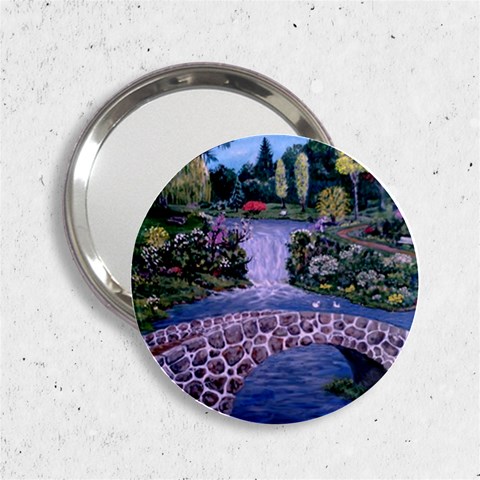 My Garden By Ave Hurley Ah 001 163 Original 1 45mg 2.25  Handbag Mirror from ArtsNow.com Front