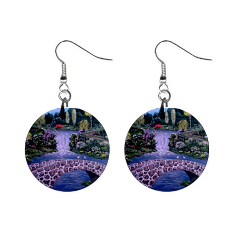 My Garden By Ave Hurley Ah 001 163 Original 1 45mg 1  Button Earrings from ArtsNow.com Front