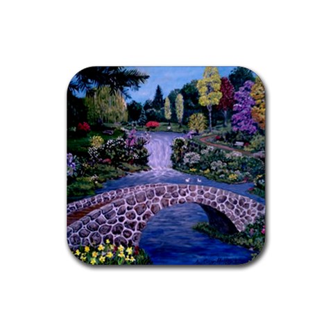 My Garden By Ave Hurley Ah 001 163 Original 1 45mg Rubber Coaster (Square) from ArtsNow.com Front