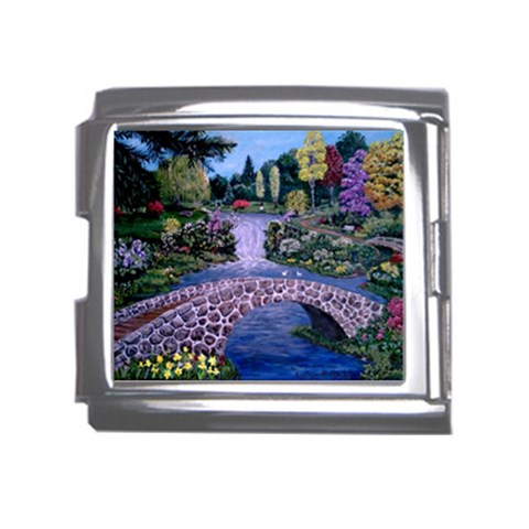 My Garden By Ave Hurley Ah 001 163 Original 1 45mg Mega Link Italian Charm (18mm) from ArtsNow.com Front