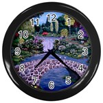 My Garden By Ave Hurley Ah 001 163 Original 1 45mg Wall Clock (Black)