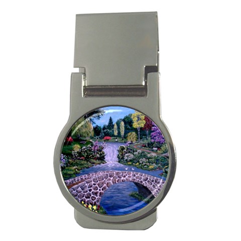 My Garden By Ave Hurley Ah 001 163 Original 1 45mg Money Clip (Round) from ArtsNow.com Front