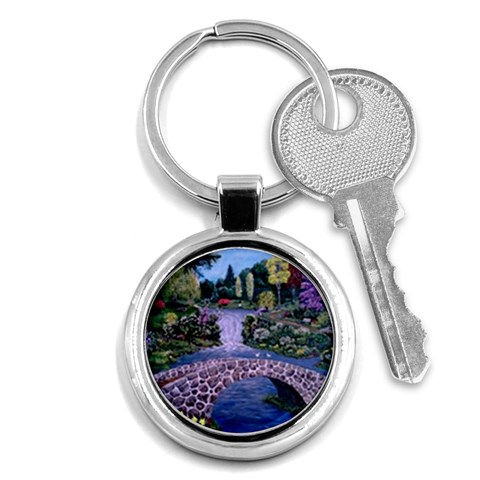 My Garden By Ave Hurley Ah 001 163 Original 1 45mg Key Chain (Round) from ArtsNow.com Front