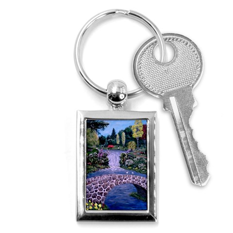 My Garden By Ave Hurley Ah 001 163 Original 1 45mg Key Chain (Rectangle) from ArtsNow.com Front