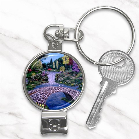 My Garden By Ave Hurley Ah 001 163 Original 1 45mg Nail Clippers Key Chain from ArtsNow.com Front