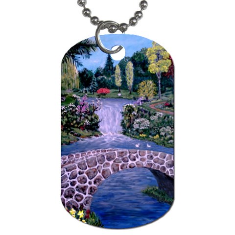 My Garden By Ave Hurley Ah 001 163 Original 1 45mg Dog Tag (One Side) from ArtsNow.com Front