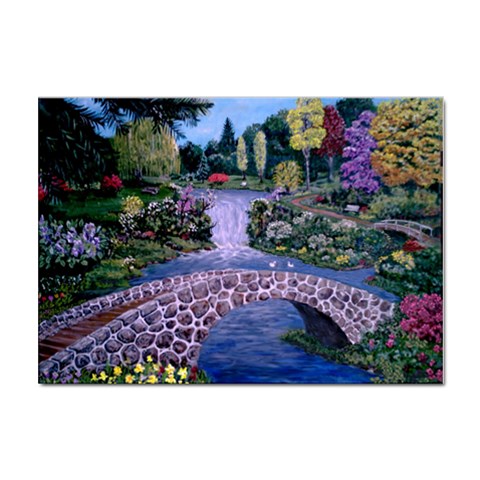 My Garden By Ave Hurley Ah 001 163 Original 1 45mg Sticker A4 (10 pack) from ArtsNow.com Front