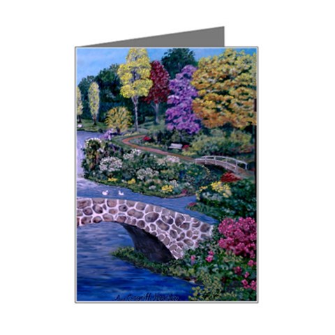 My Garden By Ave Hurley Ah 001 163 Original 1 45mg Mini Greeting Card from ArtsNow.com Left