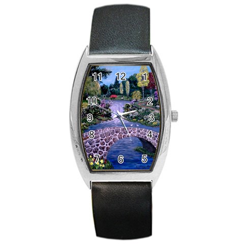 My Garden By Ave Hurley Ah 001 163 Original 1 45mg Barrel Style Metal Watch from ArtsNow.com Front