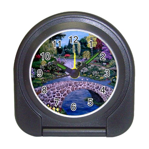 My Garden By Ave Hurley Ah 001 163 Original 1 45mg Travel Alarm Clock from ArtsNow.com Front