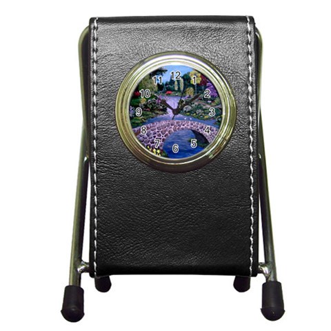 My Garden By Ave Hurley Ah 001 163 Original 1 45mg Pen Holder Desk Clock from ArtsNow.com Front