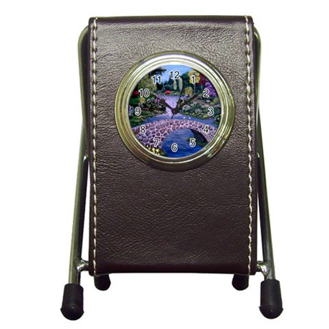 My Garden By Ave Hurley Ah 001 163 Original 1 45mg Pen Holder Desk Clock from ArtsNow.com Front