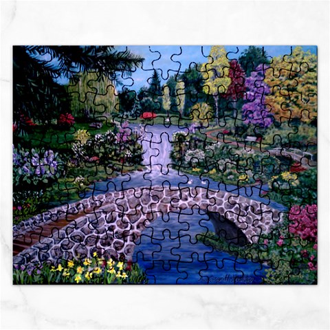 My Garden By Ave Hurley Ah 001 163 Original 1 45mg Jigsaw Puzzle (Rectangular) from ArtsNow.com Front