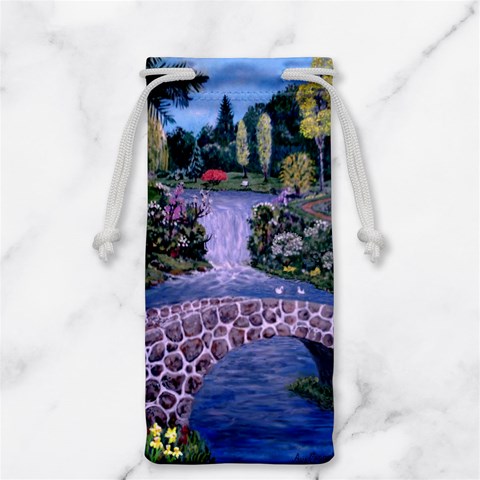 My Garden By Ave Hurley Ah 001 163 Original 1 45mg Jewelry Bag from ArtsNow.com Front