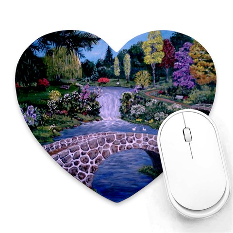 My Garden By Ave Hurley Ah 001 163 Original 1 45mg Mousepad (Heart) from ArtsNow.com Front