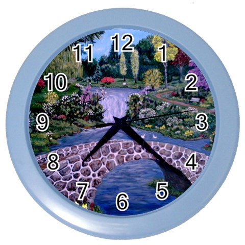 My Garden By Ave Hurley Ah 001 163 Original 1 45mg Color Wall Clock from ArtsNow.com Front