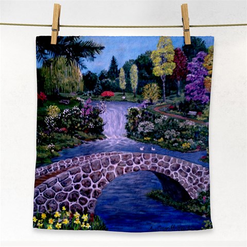 My Garden By Ave Hurley Ah 001 163 Original 1 45mg Face Towel from ArtsNow.com Front