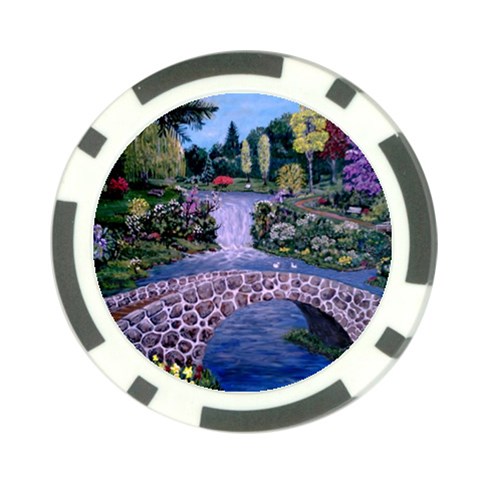 My Garden By Ave Hurley Ah 001 163 Original 1 45mg Poker Chip Card Guard (10 pack) from ArtsNow.com Front