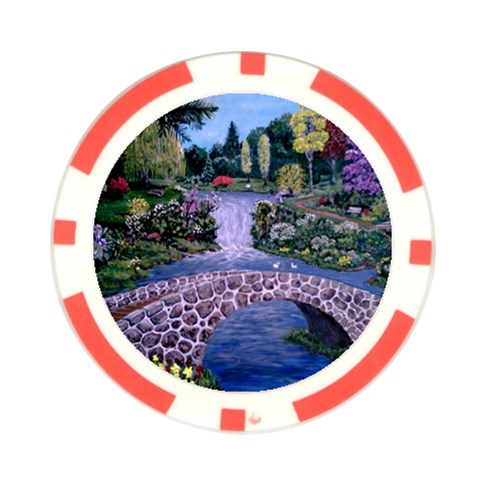 My Garden By Ave Hurley Ah 001 163 Original 1 45mg Poker Chip Card Guard (10 pack) from ArtsNow.com Front