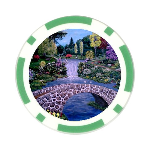 My Garden By Ave Hurley Ah 001 163 Original 1 45mg Poker Chip Card Guard (10 pack) from ArtsNow.com Front