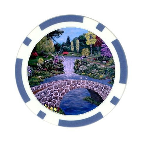 My Garden By Ave Hurley Ah 001 163 Original 1 45mg Poker Chip Card Guard (10 pack) from ArtsNow.com Front