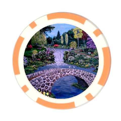My Garden By Ave Hurley Ah 001 163 Original 1 45mg Poker Chip Card Guard (10 pack) from ArtsNow.com Front