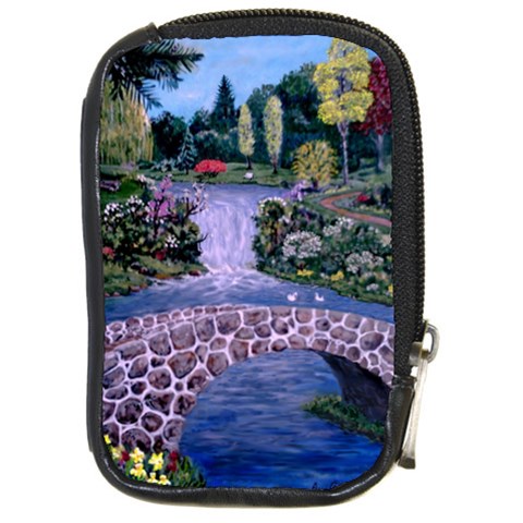 My Garden By Ave Hurley Ah 001 163 Original 1 45mg Compact Camera Leather Case from ArtsNow.com Front