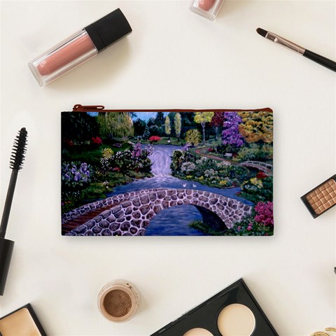 My Garden By Ave Hurley Ah 001 163 Original 1 45mg Cosmetic Bag (Small) from ArtsNow.com Front