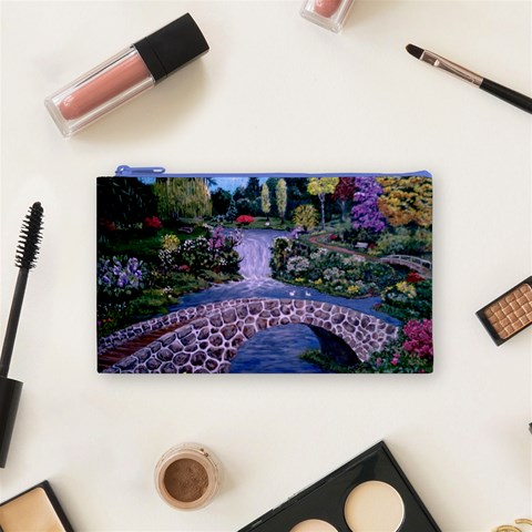 My Garden By Ave Hurley Ah 001 163 Original 1 45mg Cosmetic Bag (Small) from ArtsNow.com Front