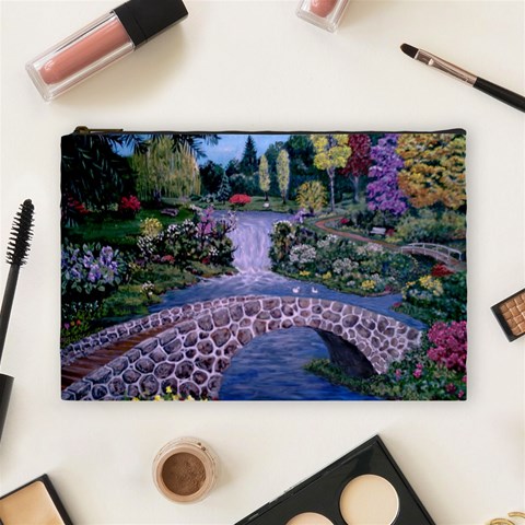 My Garden By Ave Hurley Ah 001 163 Original 1 45mg Cosmetic Bag (Large) from ArtsNow.com Front