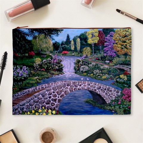 My Garden By Ave Hurley Ah 001 163 Original 1 45mg Cosmetic Bag (XL) from ArtsNow.com Front