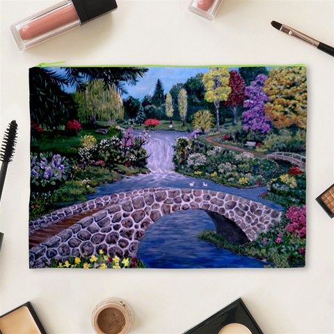 My Garden By Ave Hurley Ah 001 163 Original 1 45mg Cosmetic Bag (XL) from ArtsNow.com Front