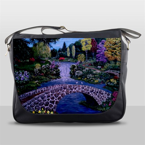 My Garden By Ave Hurley Ah 001 163 Original 1 45mg Messenger Bag from ArtsNow.com Front