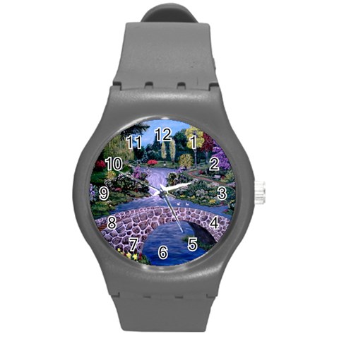 My Garden By Ave Hurley Ah 001 163 Original 1 45mg Round Plastic Sport Watch Medium from ArtsNow.com Front